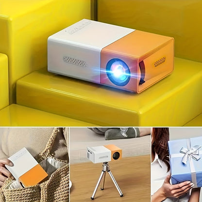 Portable Projector,Mini Projector, Outdoor Projector, Movie, Home Theate,60-110 Inch Image TV Projector, Watch Anywhere Compatible with HDTV, USB, AV, Smartphone, Pad, TV Box, US Plug